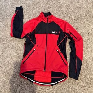 Louis Garneau Red and Black Performance Jacket